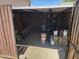 Open storage shed with supplies at 7724 W Topeka W Dr, Glendale, AZ 85308