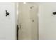 Shower area with a glass door and chrome fixtures at 8450 S Stephanie Ln, Tempe, AZ 85284
