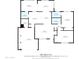 Floor plan illustrating the dimensions of the rooms, as well as the dimensions of the house overall at 10222 N 105Th Dr, Sun City, AZ 85351