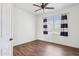 Cozy bedroom with a ceiling fan, and a window providing natural light at 15252 N 100Th St # 1147, Scottsdale, AZ 85260