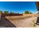 Large gravel backyard with block wall surround at 1634 E Harwell Rd, Phoenix, AZ 85042