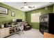 Office/bedroom with desk, chair and leather chair at 1634 E Harwell Rd, Phoenix, AZ 85042