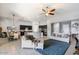Open concept living space combining living, dining and kitchen areas with lots of natural light at 18577 W Coolidge St, Goodyear, AZ 85395