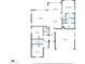 Detailed floor plan showcasing the layout of the house, including the living room, kitchen, and bedrooms at 21104 E Poco Calle --, Queen Creek, AZ 85142