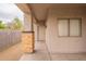 Covered porch with stone accents, offering a welcoming entrance to the home at 2210 N 27Th Pl, Phoenix, AZ 85008
