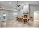 Dining area with fireplace at 2405 E Lynwood Cir, Mesa, AZ 85213