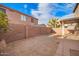 Property's backyard featuring a block wall fence, landscaping, and room for recreation and relaxation at 2652 E Riviera Dr, Chandler, AZ 85249