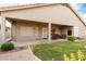 Relax on the covered patio with backyard views, complemented by lush landscaping and a well-manicured lawn at 321 W Brooks St, Gilbert, AZ 85233