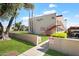 Exterior of the Verde Vista building showcases well maintained complex and landscaping at 3737 E Turney Ave # 206, Phoenix, AZ 85018