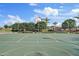 Outdoor basketball court in a community park with trees and fencing at 41138 N Soap Berry St, Queen Creek, AZ 85140