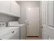 Well-lit laundry room with cabinetry and appliances at 42347 W Bunker Dr, Maricopa, AZ 85138