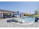 Stunning backyard pool featuring in-pool lounge chairs, and nearby patio at 1003 E Marigold Ln, Tempe, AZ 85288