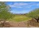 View of neighborhood greenbelt area, landscaping and mountain backdrop at 11334 S 52Nd Ln, Laveen, AZ 85339