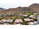 Elevated aerial shot showcasing the beautiful homes nestled within the community at 14523 E Charter Oak Dr, Scottsdale, AZ 85259