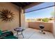 Cozy patio with outdoor seating and a grill, perfect for relaxing and entertaining at 16626 E Westby Dr # 108, Fountain Hills, AZ 85268