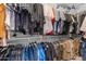 Organized walk-in closet with ample storage space, hanging rods, and shelves at 21132 W Windsor Ave, Buckeye, AZ 85396