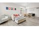 Bright living room featuring vaulted ceilings, natural light, and modern decor at 3126 W Stephens Pl, Chandler, AZ 85226
