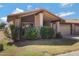 Charming single-story home featuring a well-maintained front yard and a two-car garage at 5231 E Tamblo Dr, Phoenix, AZ 85044
