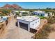 Exterior shot of a modern detached garage with a flat roof and four skylights at 5404 N 41St St, Phoenix, AZ 85018