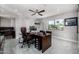 Bright office space with a large window, modern ceiling fan, and sophisticated design at 5404 N 41St St, Phoenix, AZ 85018