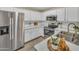 Updated kitchen featuring stainless steel appliances, white cabinetry, and ample counter space at 5808 E Brown Rd # 49, Mesa, AZ 85205