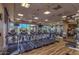Community fitness center with treadmills, elliptical machines, and large windows for beautiful desert views at 7291 E Eagle Feather Rd, Scottsdale, AZ 85266