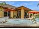 Relaxing hot tub surrounded by lush landscaping and an inviting outdoor patio area, perfect for unwinding at 7587 W Quail Ave, Glendale, AZ 85308