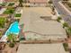 View of house showing backyard with swimming pool and patio at 8214 S 48Th Dr, Laveen, AZ 85339