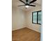 Cozy bedroom with new flooring and ceiling fan at 1149 S 98Th St, Mesa, AZ 85208