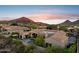 Aerial view of a private estate featuring a pool, landscaping, and breathtaking mountain views at 13750 E Yucca St, Scottsdale, AZ 85259