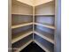Spacious pantry closet with multiple shelves for organized kitchen storage at 13921 W Port Royale Ln, Surprise, AZ 85379