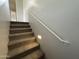 Carpeted staircase with built-in step lighting at 13921 W Port Royale Ln, Surprise, AZ 85379