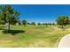 Scenic golf course featuring lush green fairways, mature trees, and undulating terrain, perfect for a round of golf at 17651 N Coconino Dr, Surprise, AZ 85374