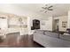 Inviting living room with hardwood floors and a view of the kitchen at 19606 N 23Rd Way, Phoenix, AZ 85024