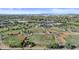 Aerial view of community baseball fields and surrounding suburban neighborhood in a Gathering-friendly environment at 211 W New Dawn Dr, Chandler, AZ 85248
