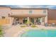 Covered patio with seating area and BBQ area and pool view at 28136 N 90Th Ln, Peoria, AZ 85383
