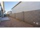 Spacious backyard features a patio area and block wall at 1057 S 151St Ln, Goodyear, AZ 85338