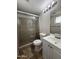 Bathroom featuring tiled shower, new toilet, and sleek vanity at 1804 W Kristal Way, Phoenix, AZ 85027