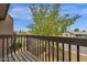 View from the balcony with wooden railings at 2338 W Lindner Ave # 52, Mesa, AZ 85202