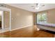 Spacious bedroom with a sliding glass door leading to a balcony at 2338 W Lindner Ave # 52, Mesa, AZ 85202