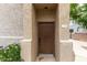 Inviting front door with updated hardware and desert landscaping at 3236 E Chandler Blvd # 2028, Phoenix, AZ 85048
