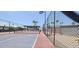 Outdoor community pickleball court with palm trees in background at 345 S 58Th St # 10, Mesa, AZ 85206