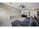 Upstairs living room with vaulted ceilings and neutral paint colors at 3773 E Stampede Dr, Gilbert, AZ 85297