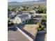 Aerial view of a fenced backyard offering a trampoline with mountain views at 4804 S 25Th Dr, Phoenix, AZ 85041