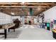 Unfinished basement featuring exposed ductwork, concrete flooring, and ample storage space at 5321 N 196Th Ave, Litchfield Park, AZ 85340