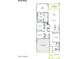 Detailed floor plan showcasing the layout of a single-story home with four bedrooms and a two-car garage at 5901 S Red Rock St, Gilbert, AZ 85298