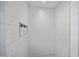 Modern shower with white subway tile, built-in niche, and sleek design at 6333 N Scottsdale Rd # 5, Scottsdale, AZ 85250