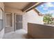 Cozy balcony featuring a privacy screen, offering a private outdoor space to enjoy the views at 9600 N 96Th St # 263, Scottsdale, AZ 85258
