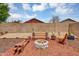 Charming backyard fire pit area with comfortable seating, perfect for cozy evenings and outdoor gatherings at 10226 W Country Club Trl, Peoria, AZ 85383