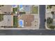 Aerial view of a single Gathering house, backyard, and private pool at 10612 N 48Th Ave, Glendale, AZ 85304